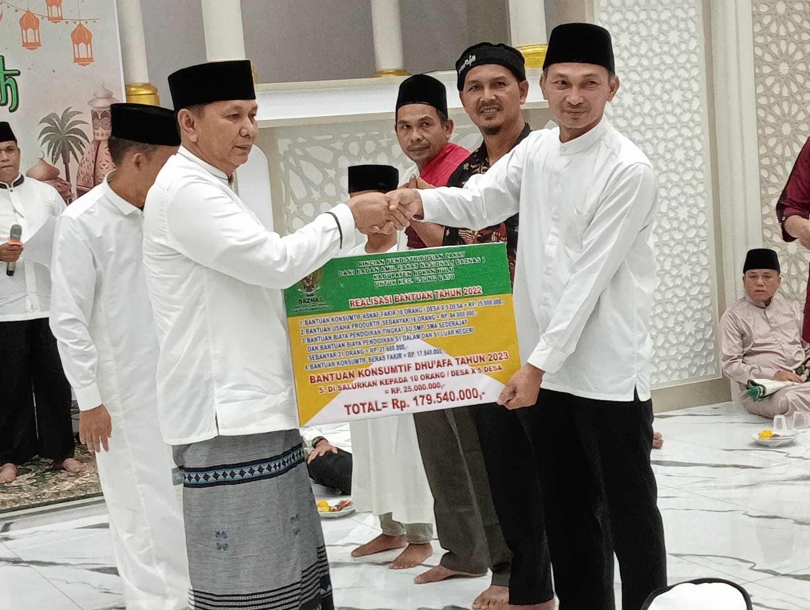 Puluhan Perbankan dan Perusahaan di Rohul  salurkan CSR TJSP pada Syafari Ramadhan Wabup