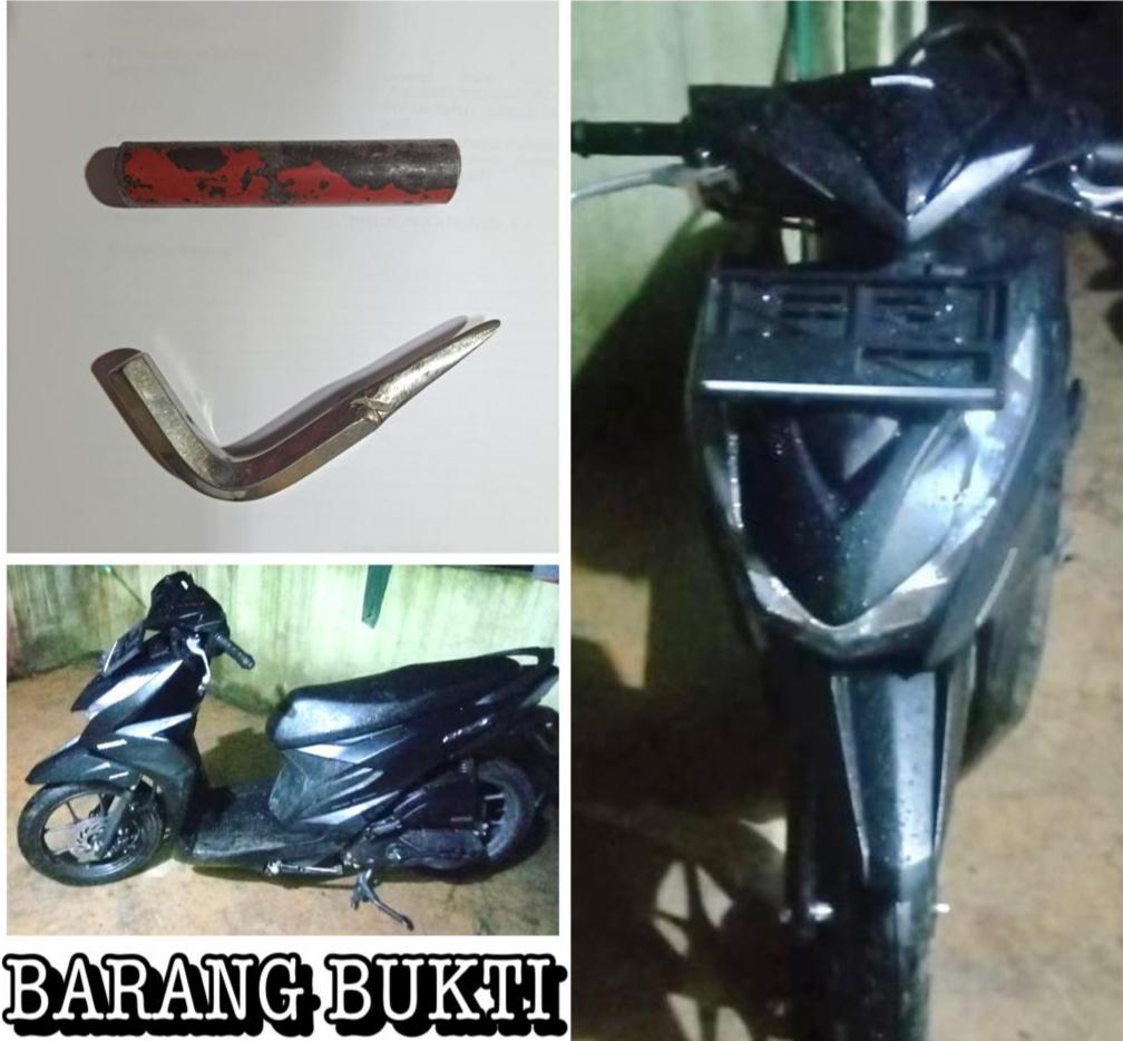 Polres Rohul Tangkap Terduga Pencuri Sepeda Motor di Pagaran Tapah