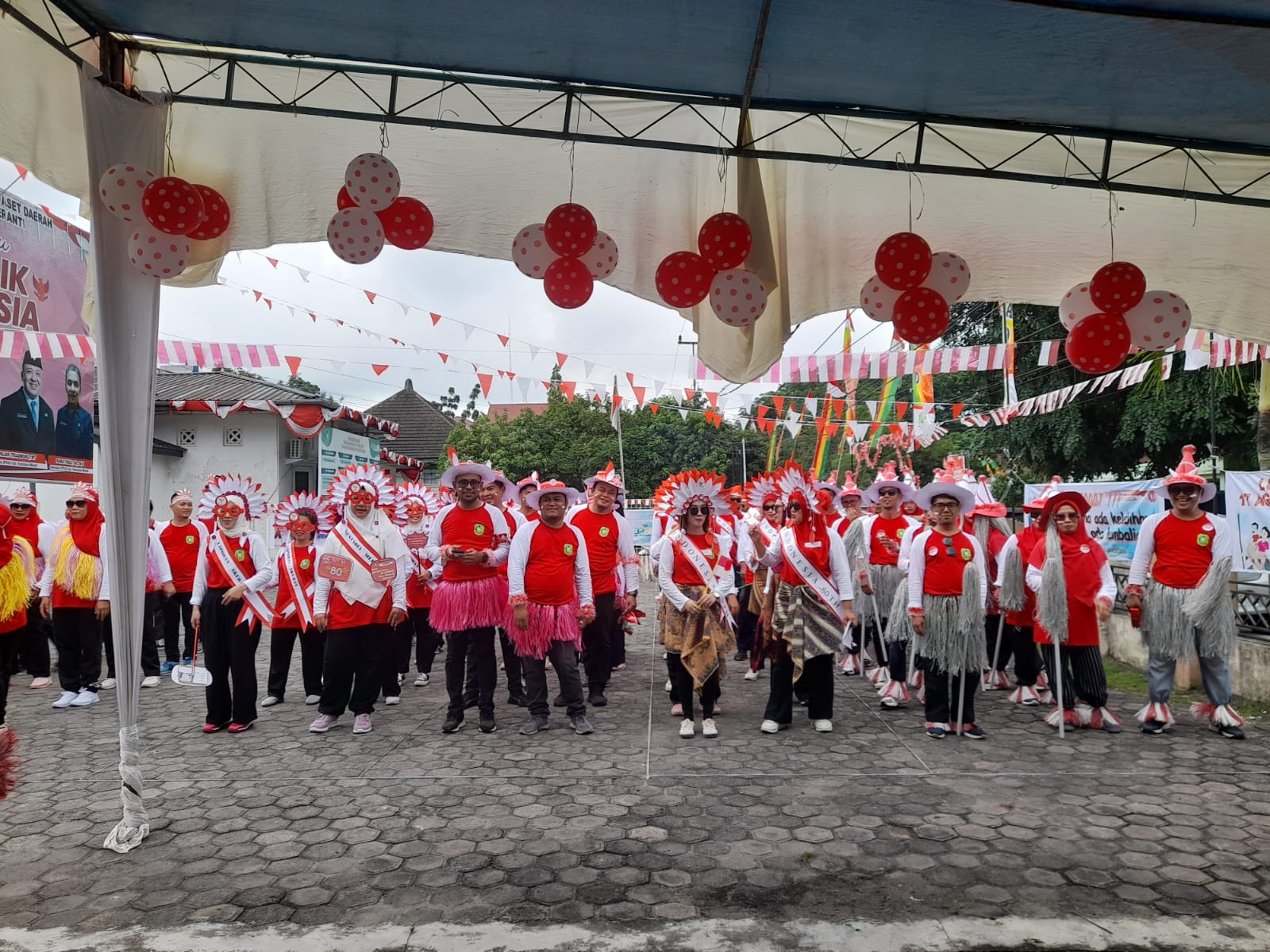 Perayaan HUT RI KE 80, Badan  pengelola ke Uangan  dan Aset Daerah Kab. Kepulauan Meranti Bertabur Hadiah