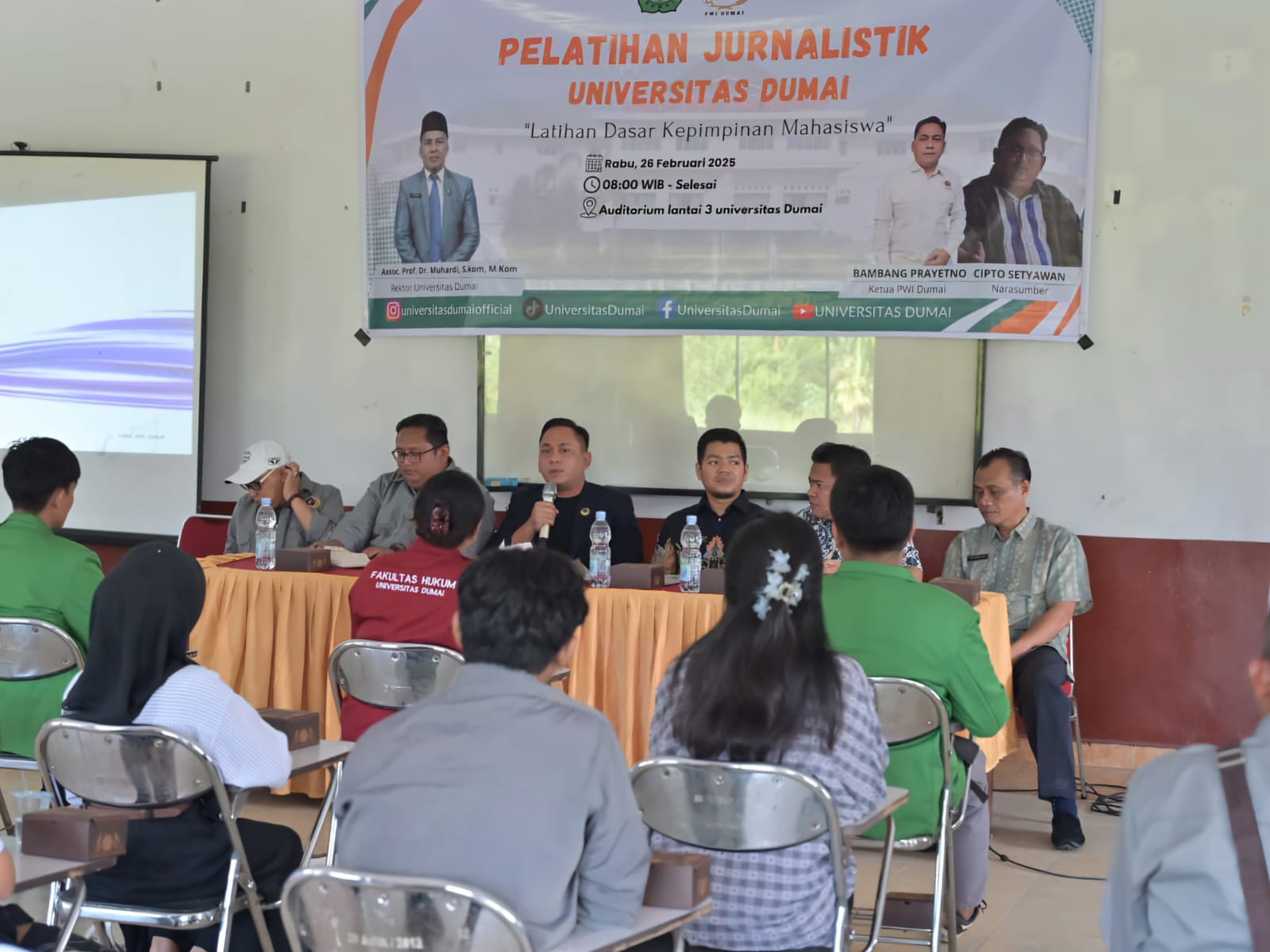 PWI Dumai dan Unidum Gelar Pelatihan Jurnalistik untuk Mahasiswa