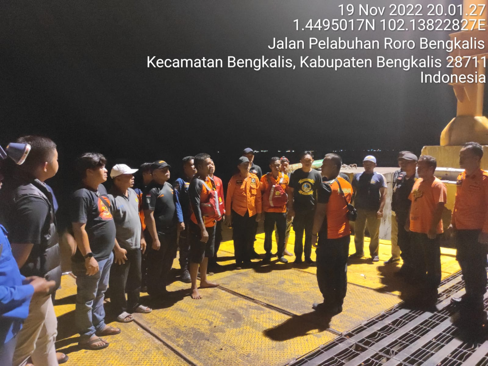 Terjun Kelaut, Penumpang Penyebrangan Ro-ro Air Putih Selari Tim BPBD dan Gabungan Upaya Pencarian