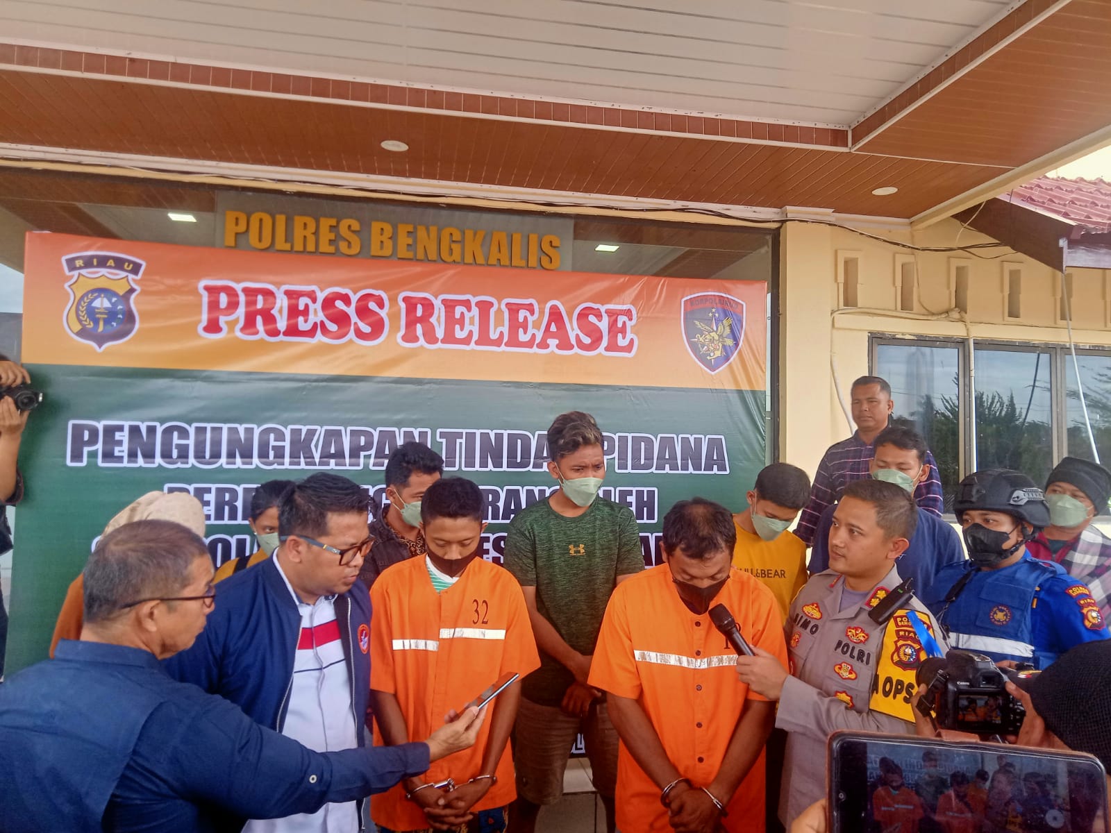 Polisi Bengkalis Gagalkan Pengiriman 8 Warga Lampung Ke Malaysia Oleh Sendikat Perdagangan Orang