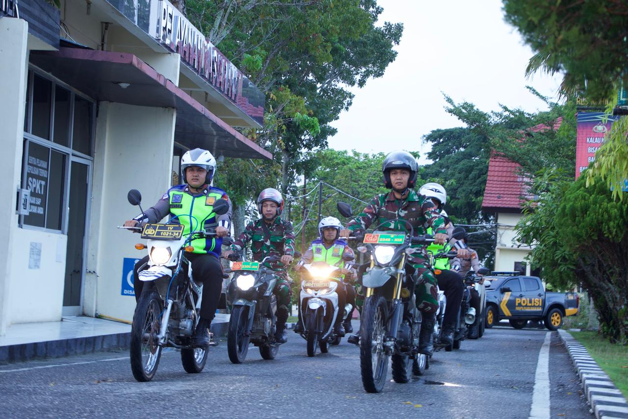 Kapolres Rohil Pimpin Apel Kesiapsiagaan Pengamanan Malam Takbiran Idul Fitri 1447 H