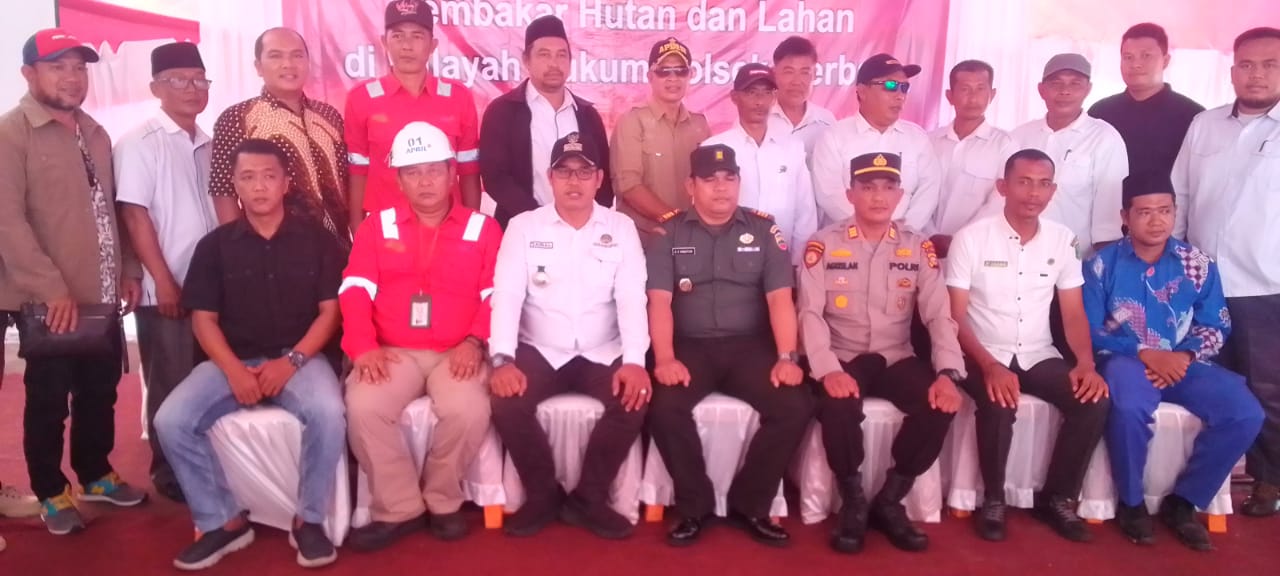 UPIKA Bersama PT. RAPP Gelar Sosialisasi Larangan Membakar Hutan dan Lahan Diwilayah Hukum Polsek Merbau