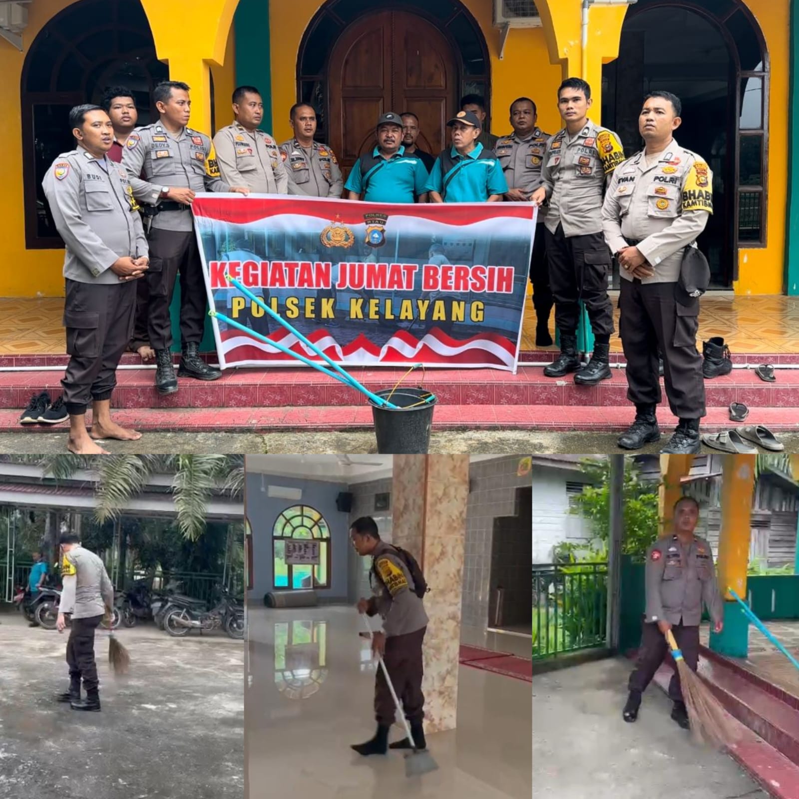 Polsek Kelayang Juber Rumdah di  Mesjid Daroin Desa Lubuk Sitarak Kecamatan Rakit Kulim