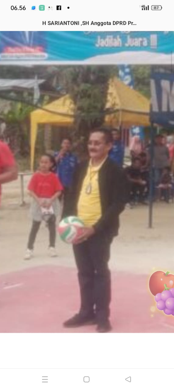 Anggota DPRD Riau buka Turnamen Volyy ball di Tambut Rohul