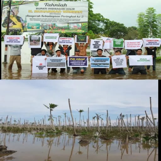 Mitigasi Bencana Iklim, Aktivis Tolak Industri Perusak Lingkungan di Inhil