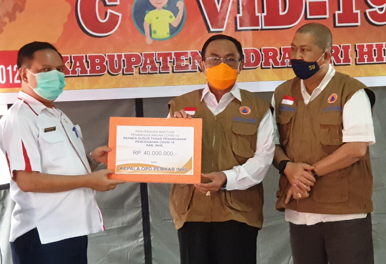 Bupati Inhil Apresiasi Bantuan OPD dan Korpri Guna Penanganan Covid-19