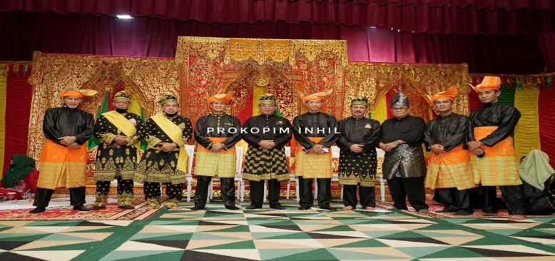 Pemkab Inhil Sambut Pejabat Baru Forkopimda dengan Tepuk Tepung Tawar