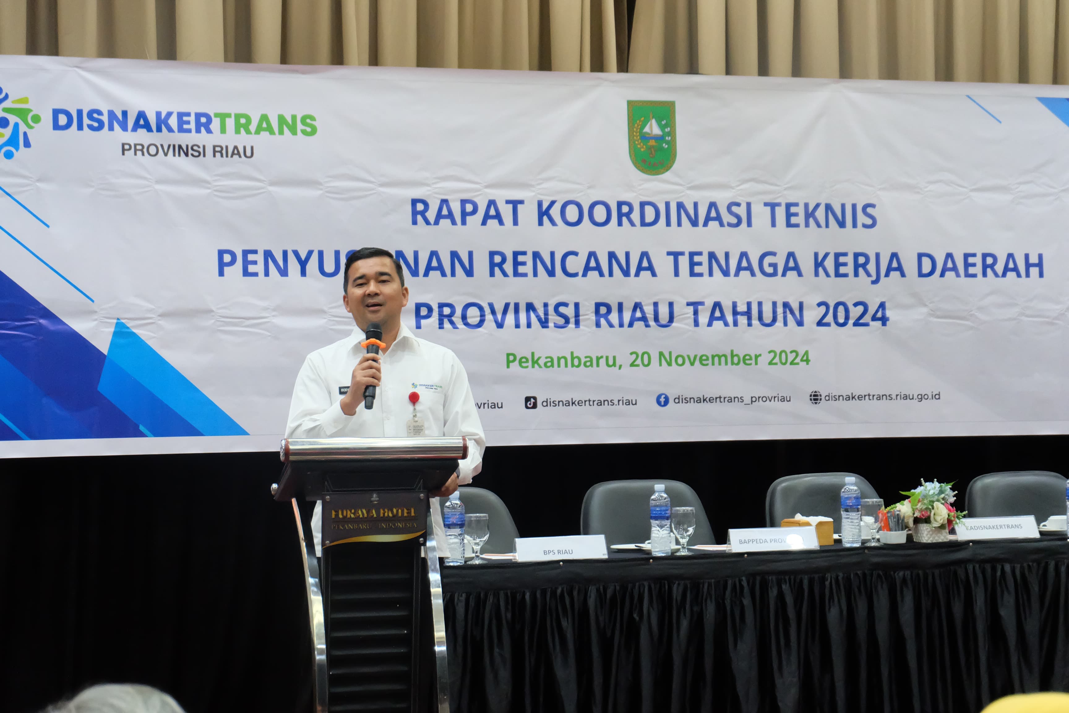 Kadisnakertrans Riau Boby Sebut RTKD  Untuk   Potensi SDM Tenaga Kerja
