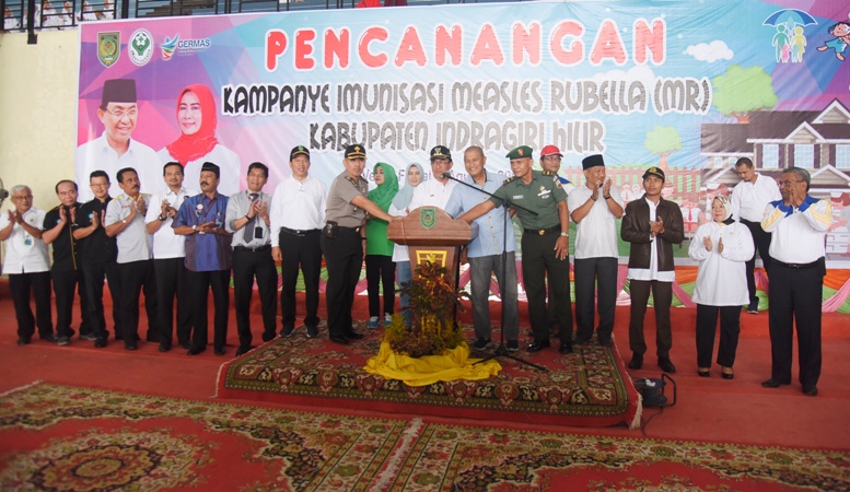 Bupati HM. Wardan Canangkan Kampanye Imunisasi Campak 