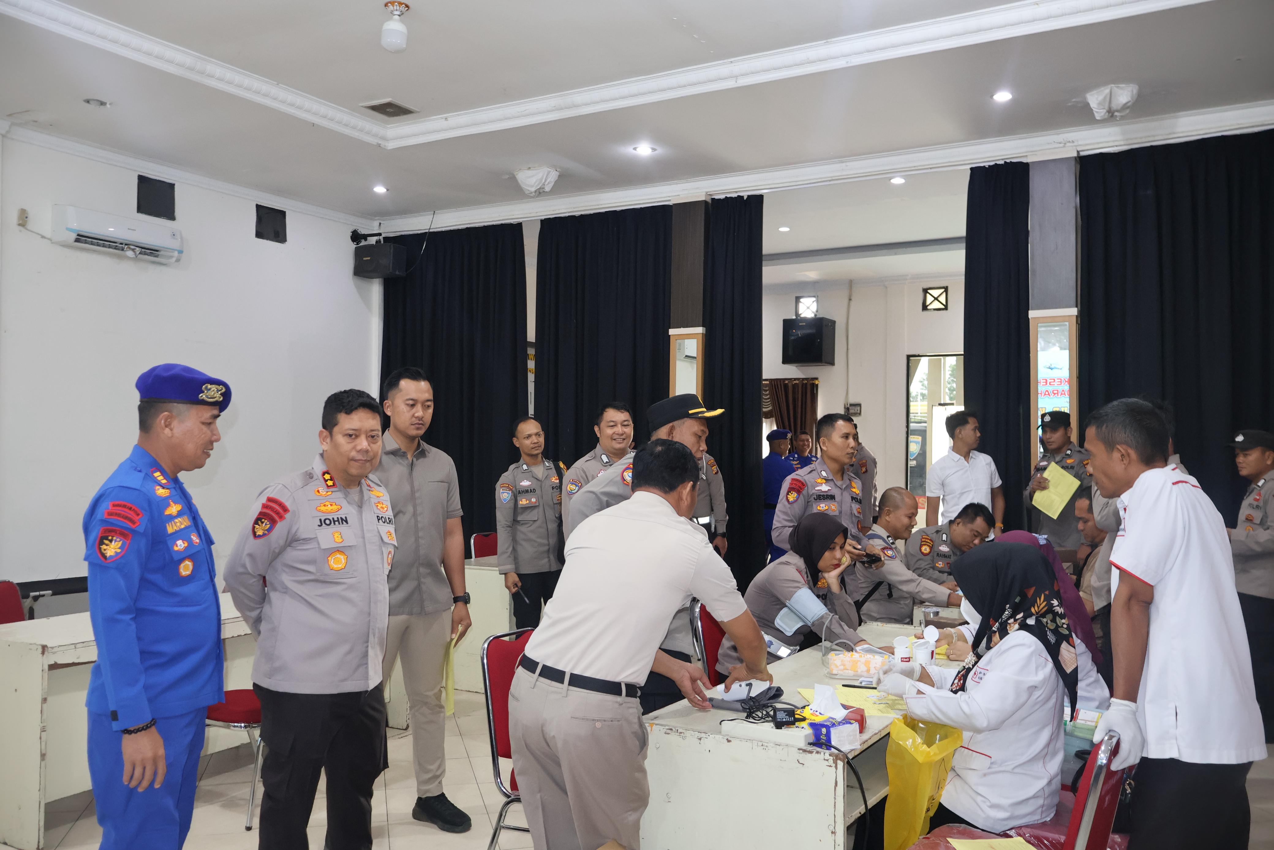 Semarak HUT Polairud ke-75, Polres Pelalawan Gelar Donor Darah: Bukti Nyata Kepedulian untuk Sesama