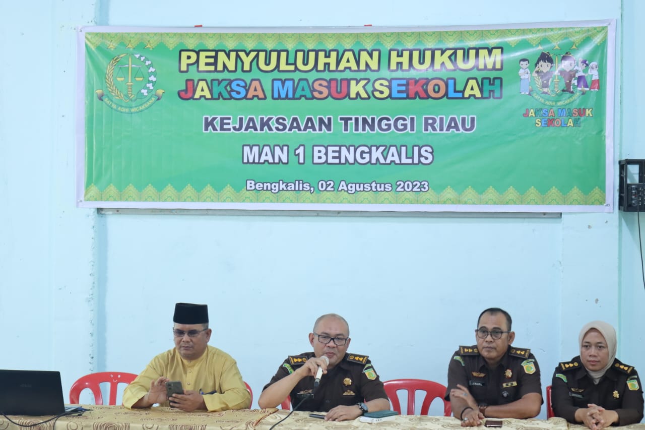 Kejati Riau Gelar Program Jaksa Masuk Sekolah (JMS) di Man 1 Bengkalis