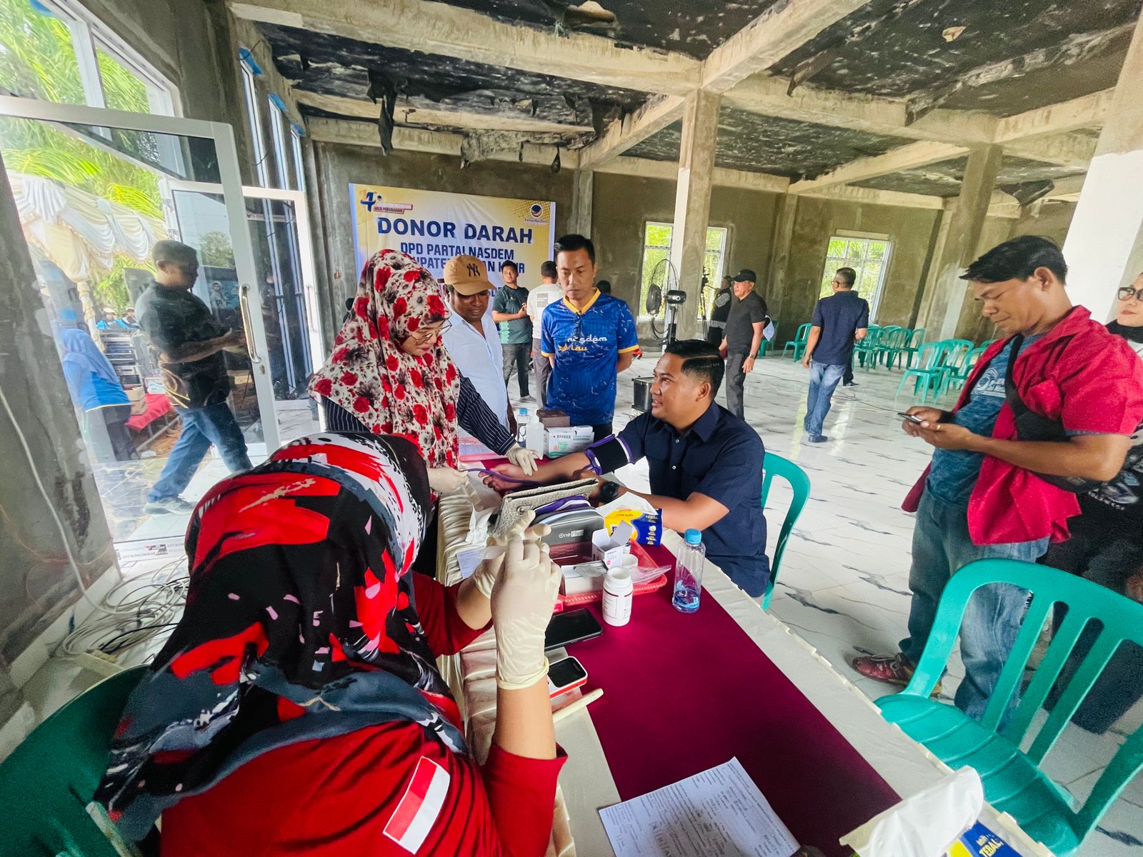 Wabup Jhoni Charles Hadiri HUT ke-14 Partai NasDem Rokan Hilir