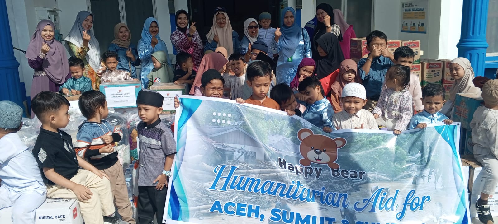TK Happy Bear Salurkan Bantuan Untuk Korban Bencana Sumatra