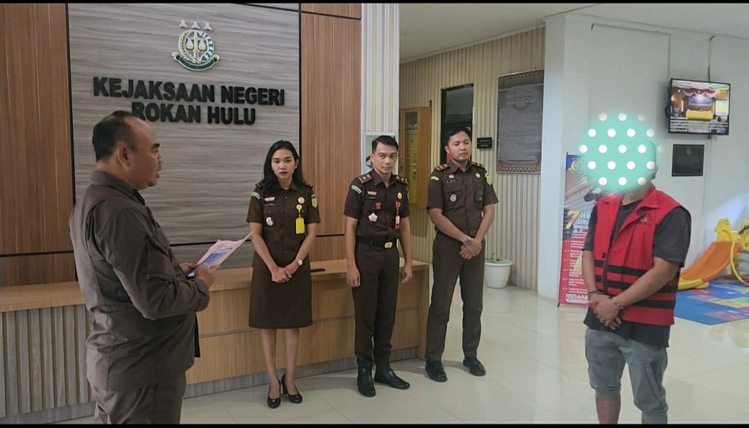 Kejari Rohul Gelar Vidio Comfrence dengan  Jaksa Agung Muda