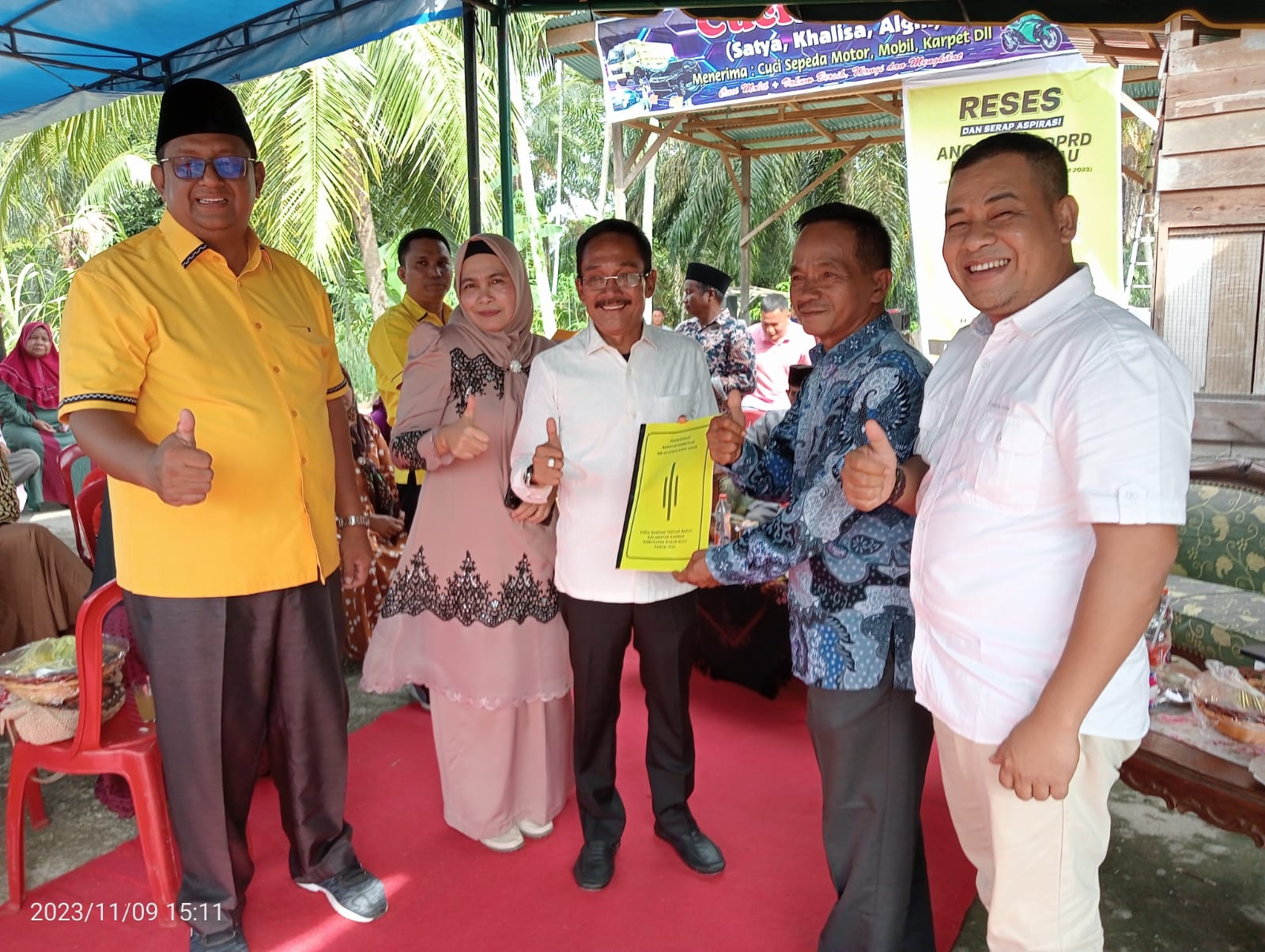 Ratusan Warga RTB Minta Sari Antoni Maju  Jadi Cabup Rohul di Tahun 2024