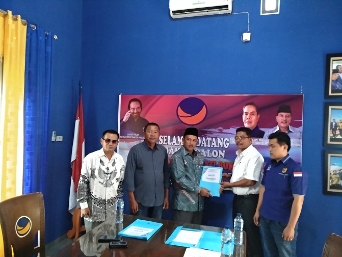 Balon Bupati Rohul Terus Bermunculan, Hamulian Ambil Formulir Pendaftaran di DPD Nasdem Rohul