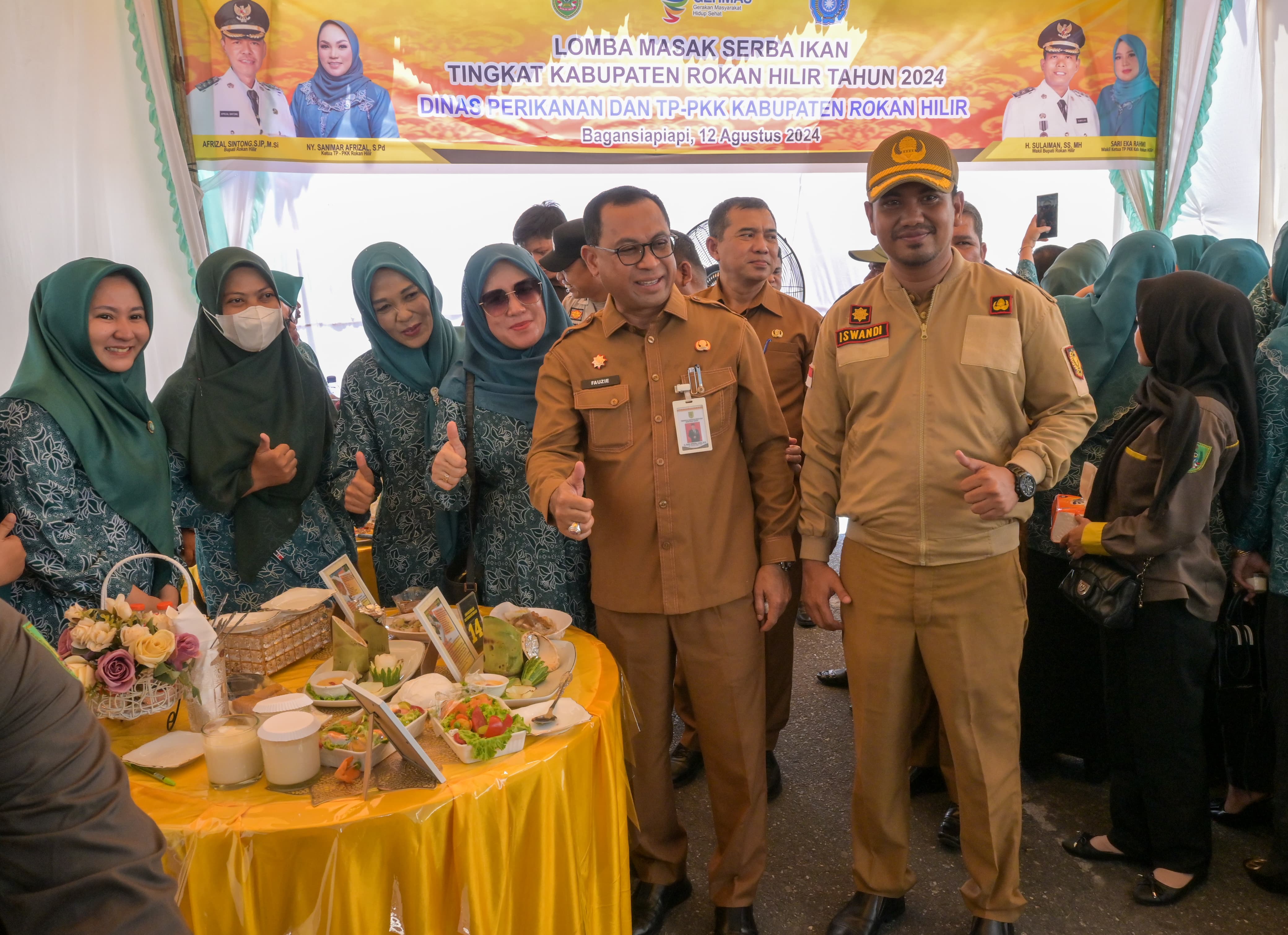 Dinas Perikanan Bersama TP PKK Rohil Selenggarakan Lomba Masak Serba Ikan