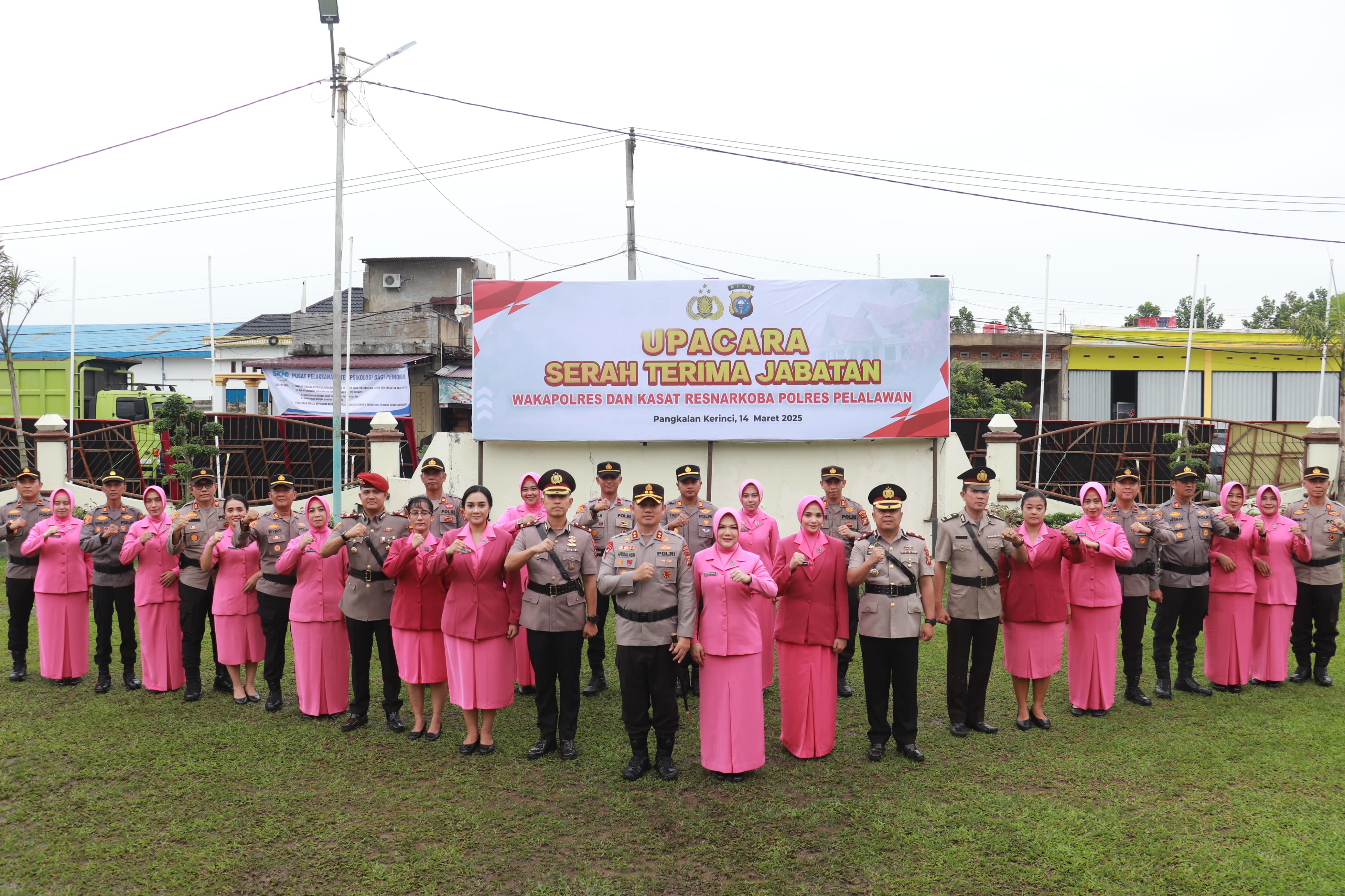 Mutasi Wakapolres dan Kasat Narkoba, Kapolres Pelalawan Harap Kinerja Polres Semakin Optimal