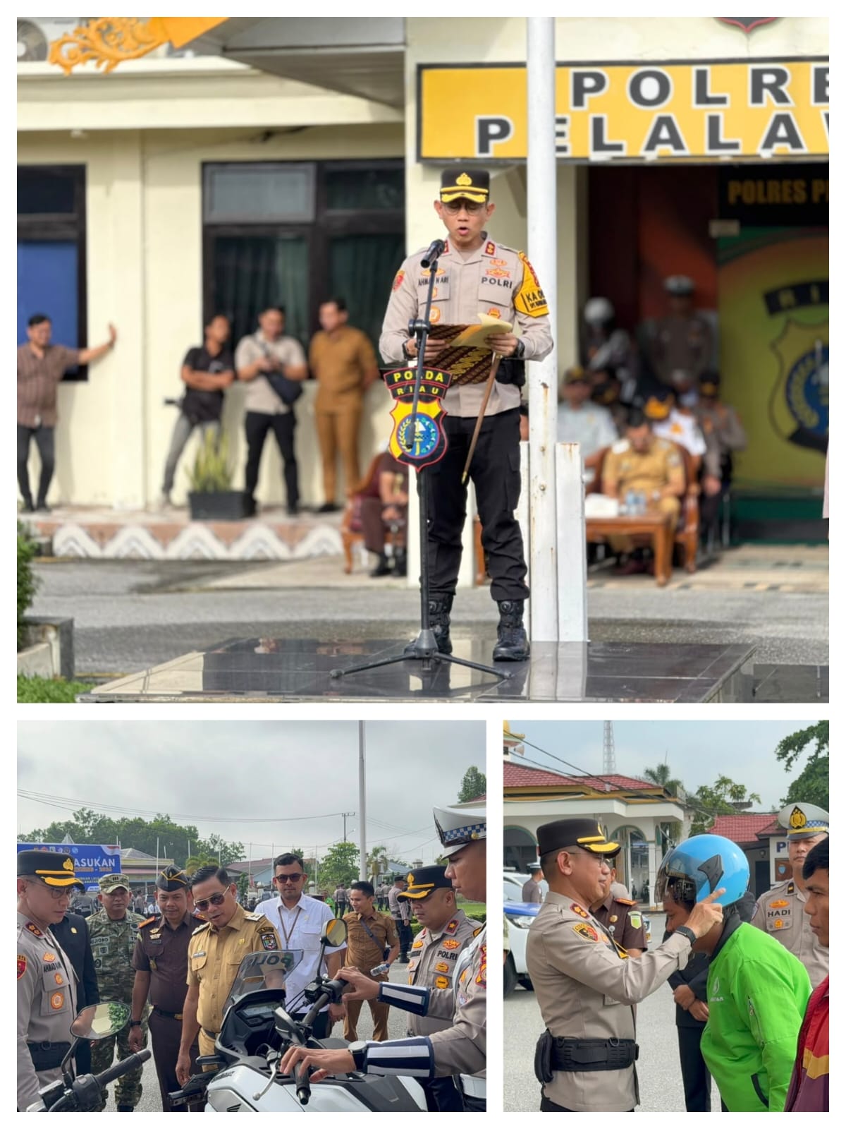 Operasi Patuh Lancang Kuning 2026 Bergulir di Pelalawan, Kapolres Ajak Masyarakat Tertib Berlalu Lintas