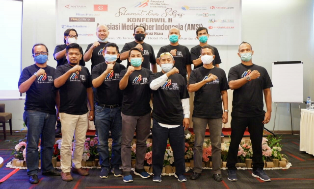 Ahmad S Udi dan Dian Alhadi Kembali Pimpin AMSI Riau