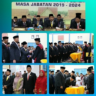 Pengucapan Sumpah/Janji Anggota DPRD Pelalawan Periode 2019 - 2024