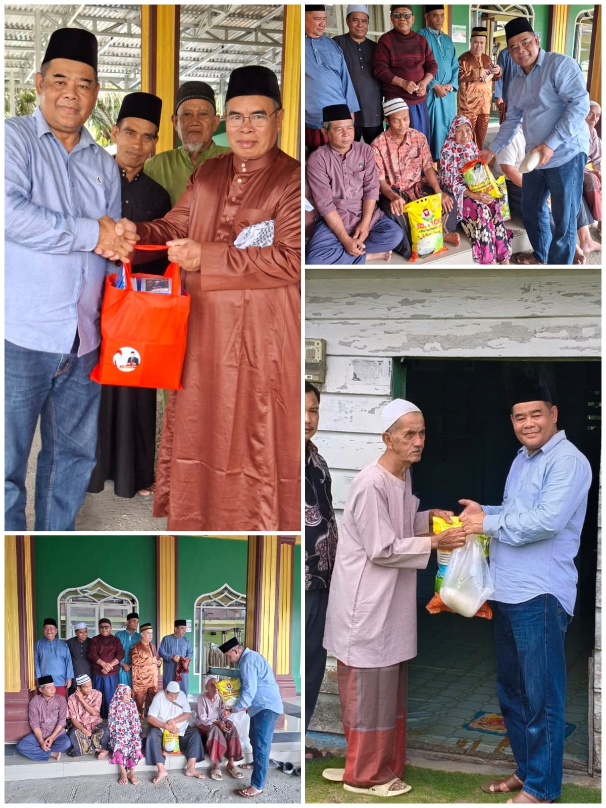 Abdul Hamid Salurkan Sembako dan Bantuan Masjid untuk Warga Rawang Empat