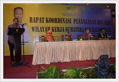 Kadisos Riau Hadiri Rakor Penanganan HIV/AIDS Wilayah Kerja Sumatera & Kalimantan