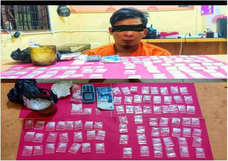 Satres  Narkoba Polres Pelalawan Berhasil Amankan Seorang Pengedar Narkotika Sabu di Ukui