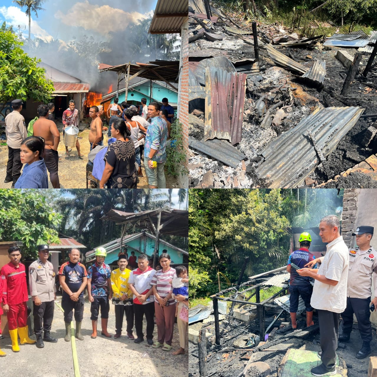 Dua Rumah di Lalap Si Jago Merah , Kerugian Capai Rp125 Juta