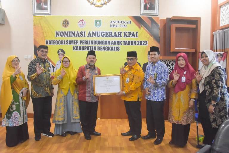 Bengkalis Terima Anugerah KPAI Tahun 2022