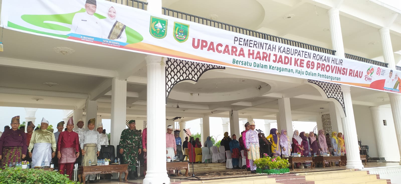 Pemkab Rohil Gelar Upacara Peringati Hari Jadi Provinsi Riau ke 69