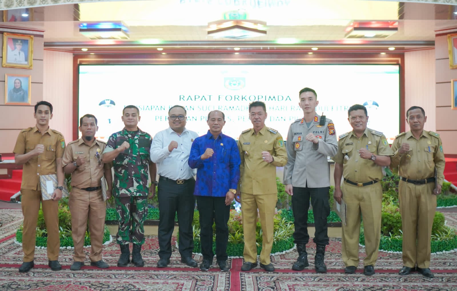 Bupati Rohil Pimpin Rapat Forkopimda Persiapan Bulan Suci Ramadhan, Idul Fitri, Persiapan Pilpres, Pemilu dan Pilkada