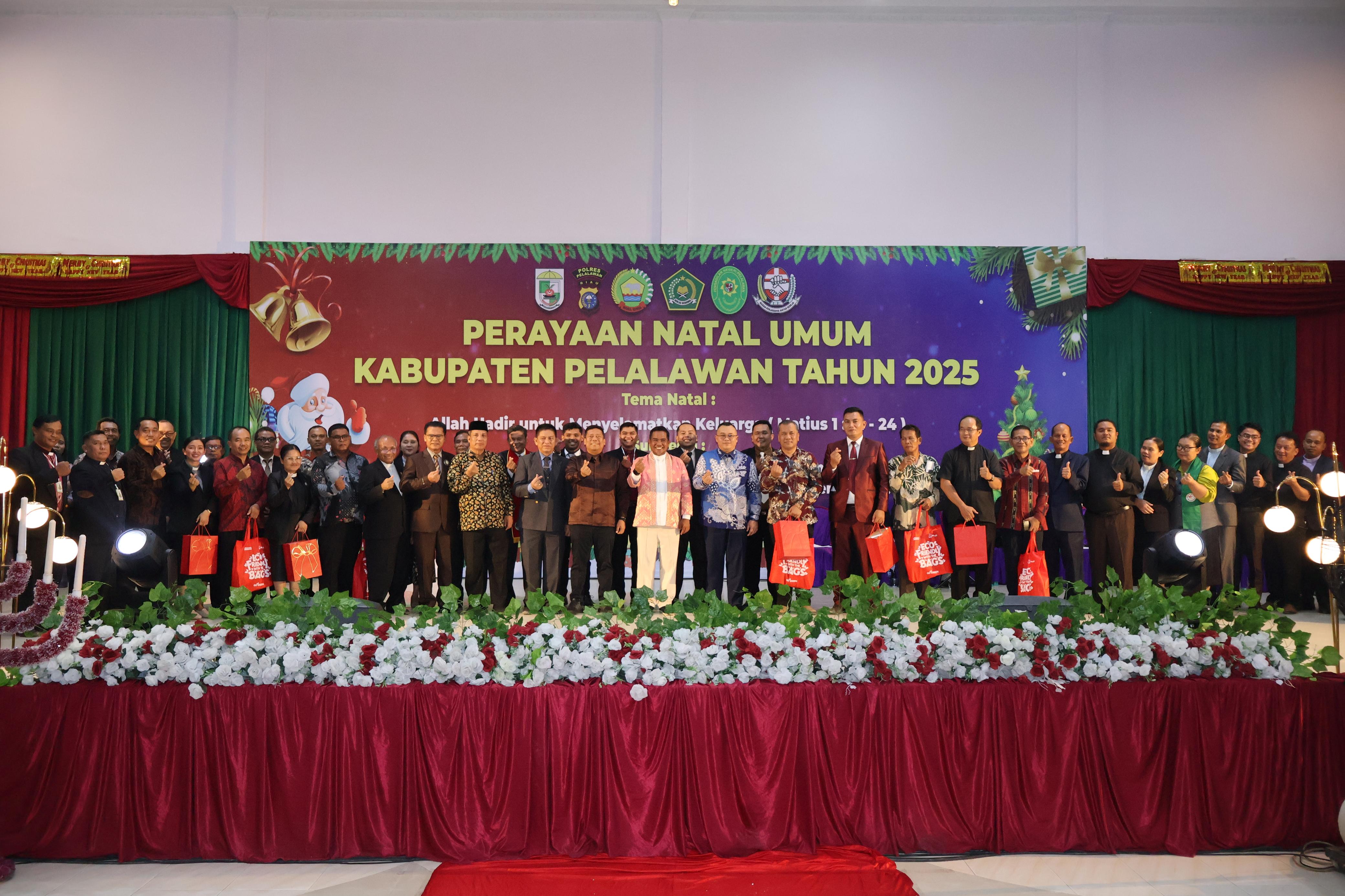Natal Umum Pelalawan 2025 Penuh Sukacita dan Pesan Persaudaraan