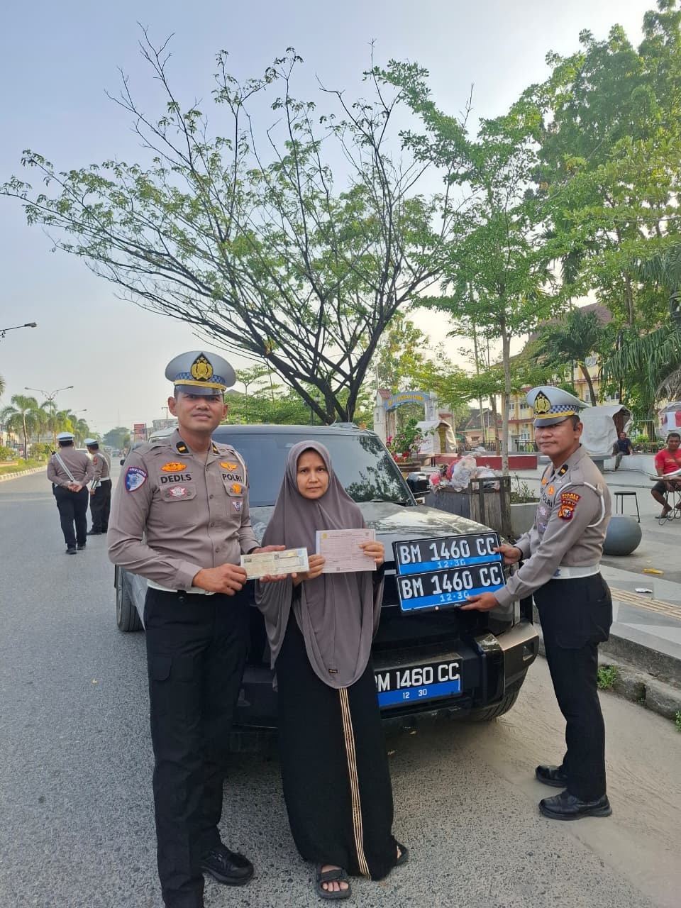 Satlantas Pelalawan Gencar Tertibkan Plat Nomor Kendaraan  Bermotor