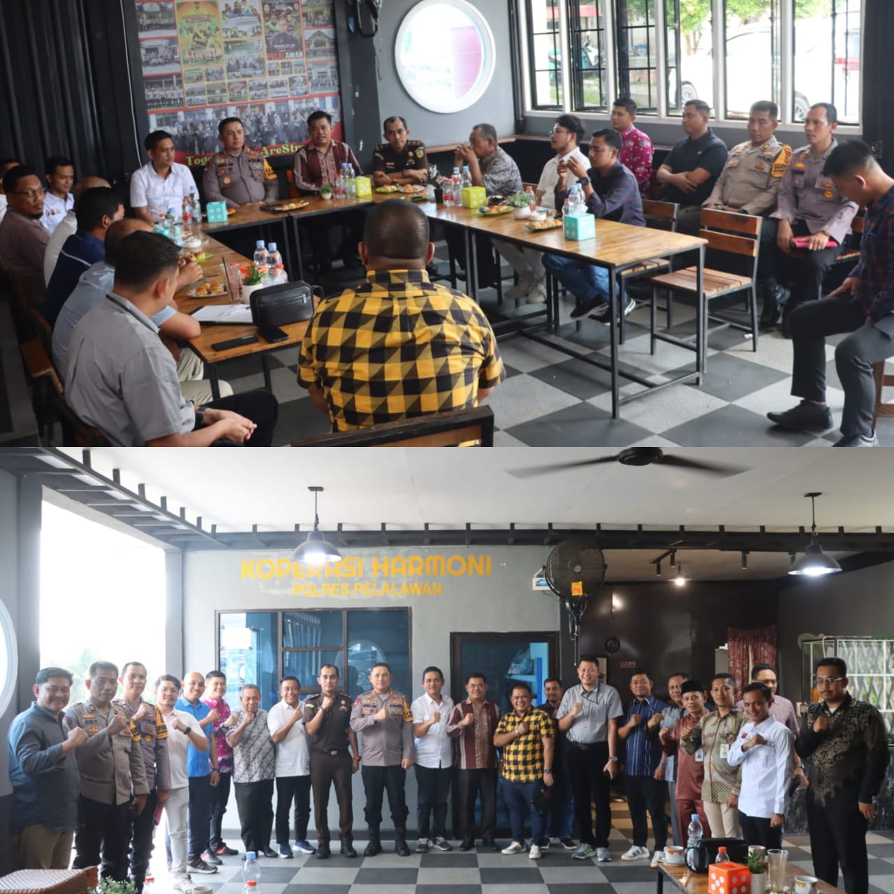Coffee Morning Kapolres Pelalawan: Sinergi untuk Pilkada 2024 yang Aman dan Kondusif