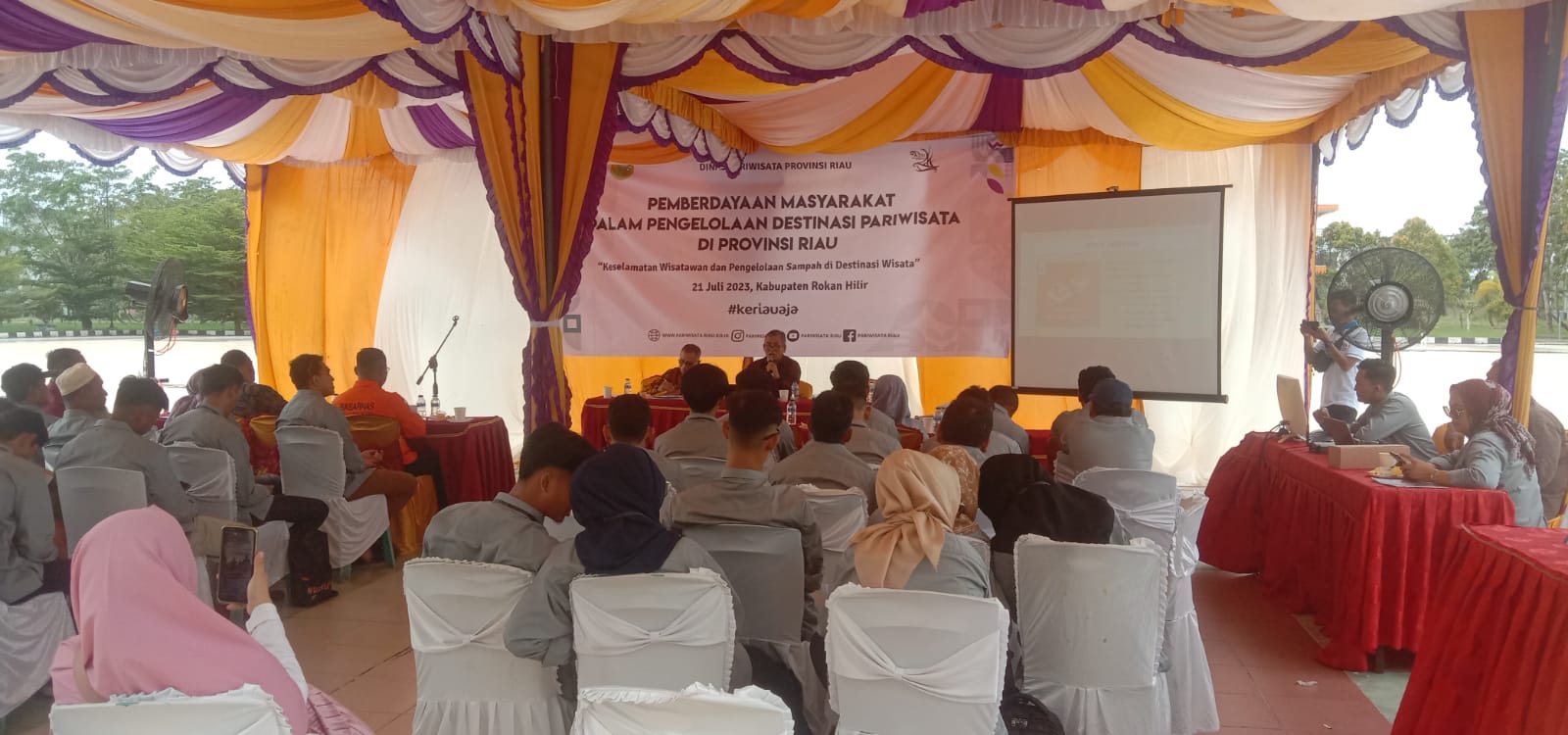 Majukan Destinasi Wisata, Dispora Riau Berikan Pembekalan Kepada Pokdarwis Dirohil