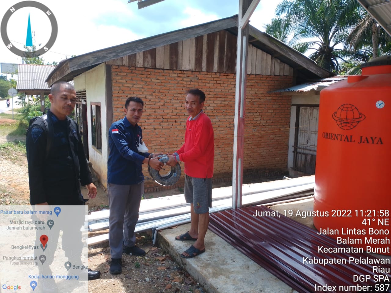 PT Arara Abadi Distrik Sorek  Berikan Bantuan Depot Air Minum Desa Balam Merah