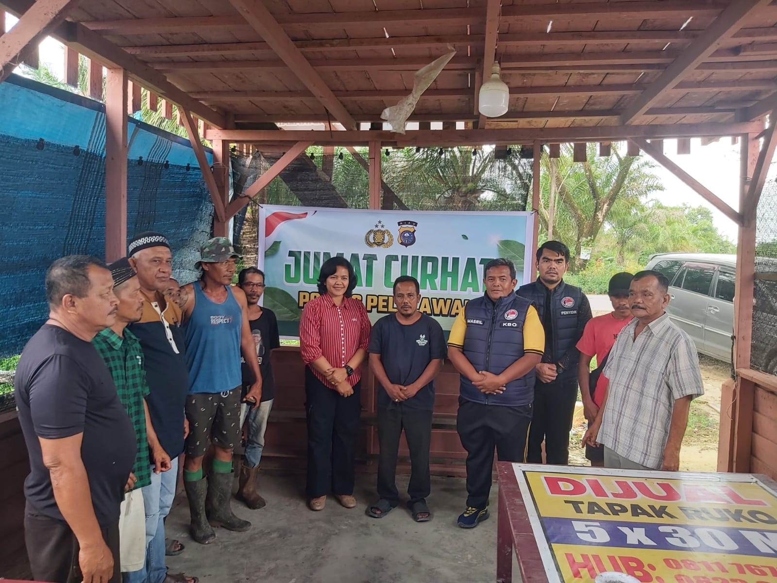 Jumat Curhat, Satresnarkoba Polres Pelalawan Serap Aspirasi Warga