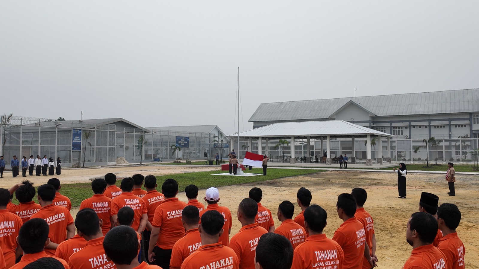 Hari Kesadaran Nasional, WBP Lapas Bagansiapiapi Tunjukkan Disiplin Lewat Upacara Bendera