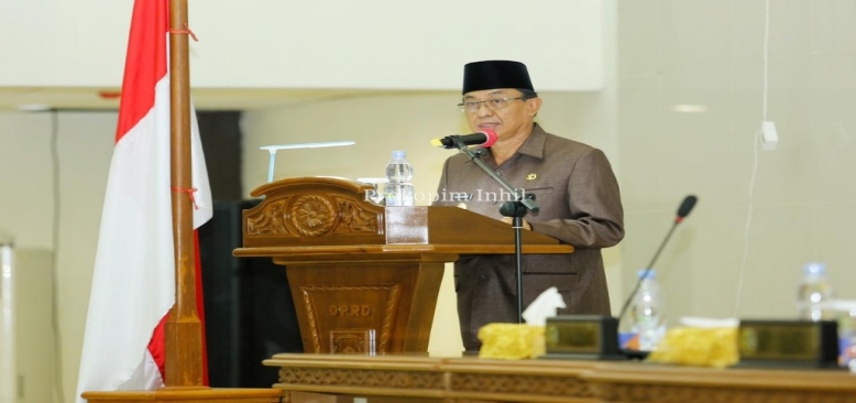 Hadiri Rapat Paripurna Ke-17, Bupati Inhil HM.Wardan Ucapkan Terima Kasih dan Kerja Sama Anggota Dewan