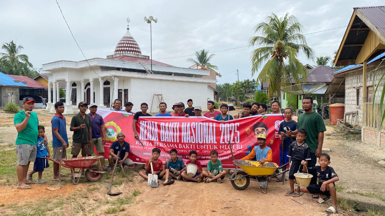 LDII Rokan Hilir Gelar Aksi Kerja Bakti Nasional 2025