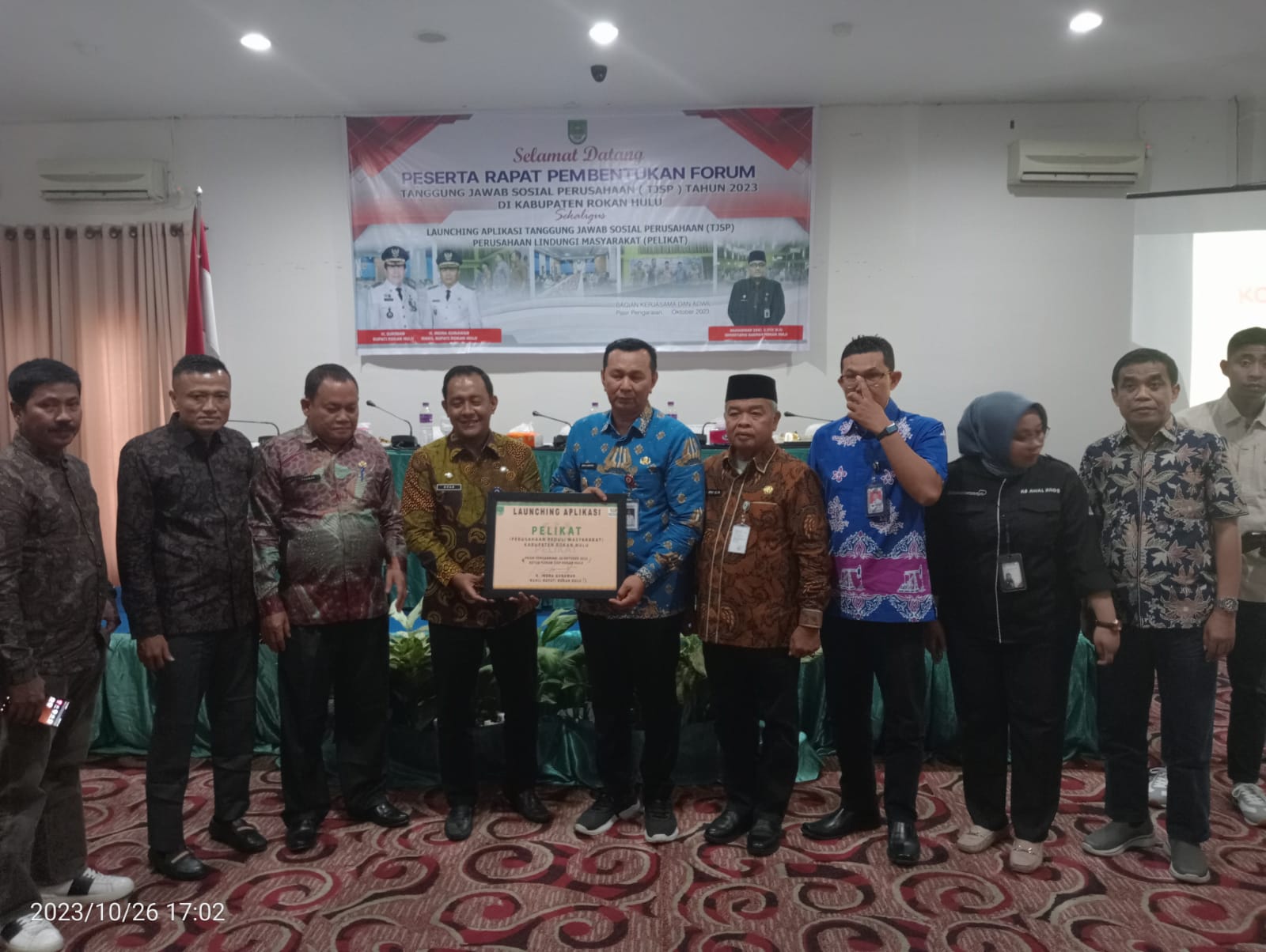 TJSP Rohul Launching Aplikasi PELIKAT