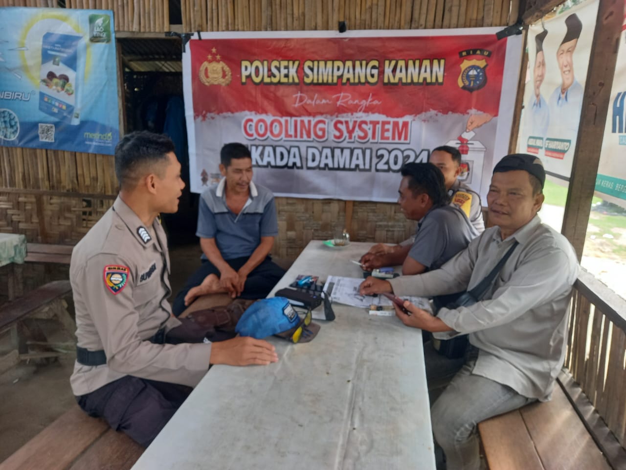 Polsek Simpang Kanan Cooling System Masyarakat Datuk Paduka