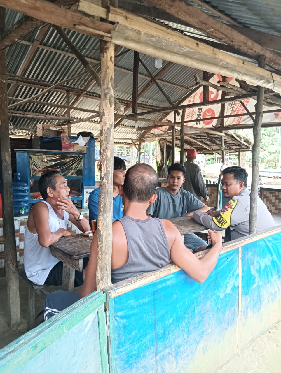 Polsek Simpang Kanan Berikan Imbauan Kamtibmas Kepada Masyarakat Bukit Pamugaran