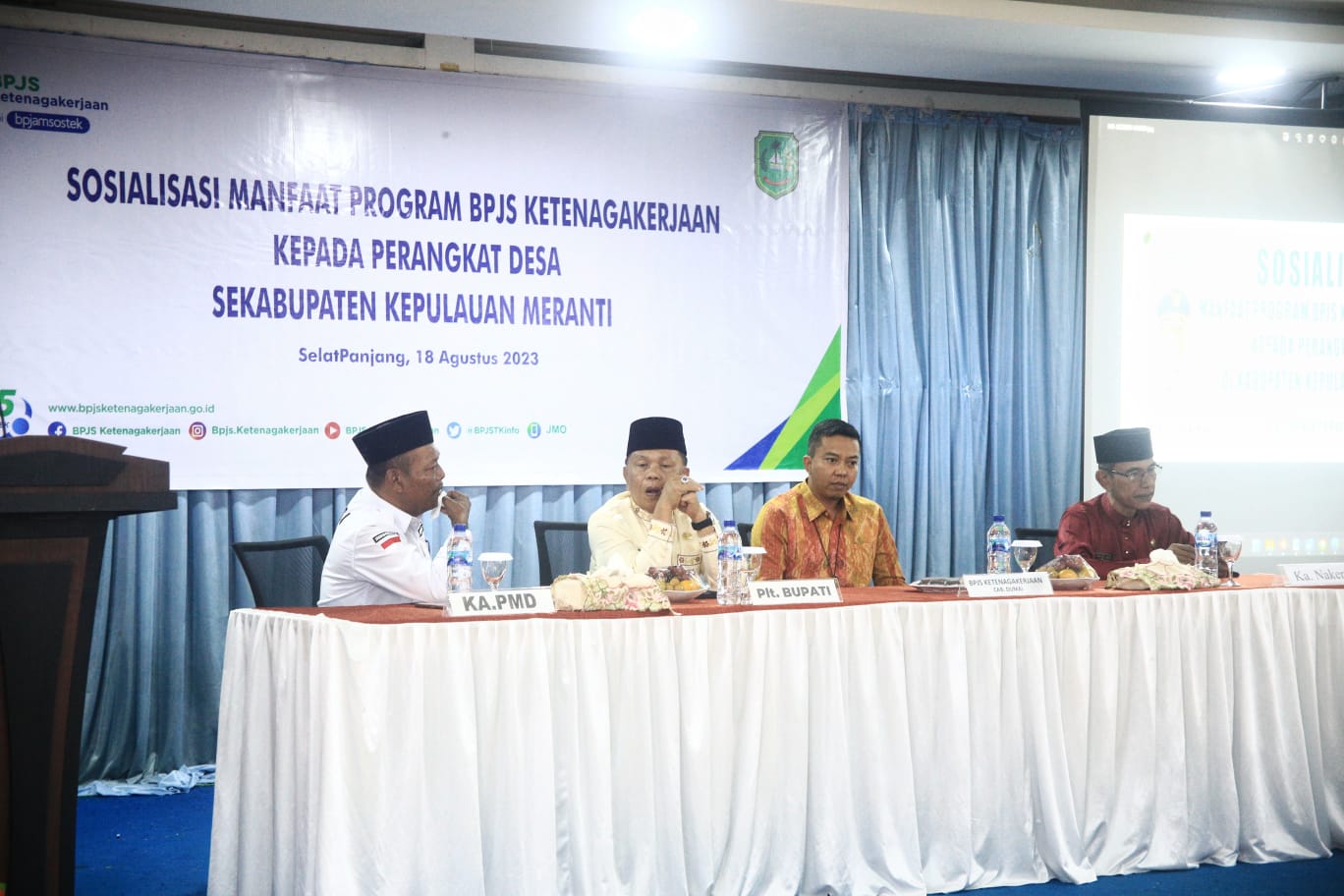 Plt Bupati Asmar Buka Sosialisasi BPJS Ketenagakerjaan
