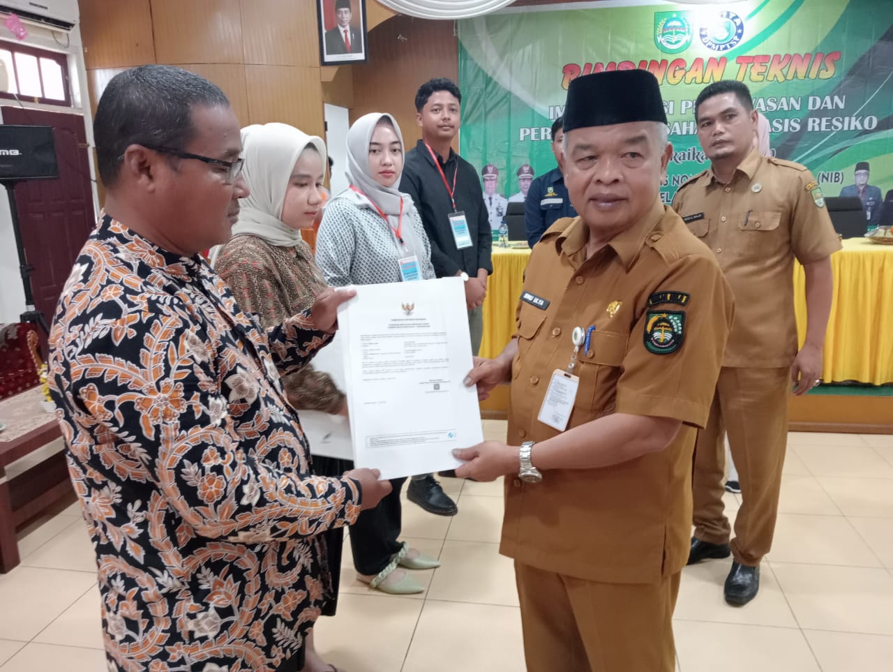 DPMPTSP Rohul Gelar Bimtek Implementasi Pengawasan, Perizinan Berusaha Berbasis Resiko