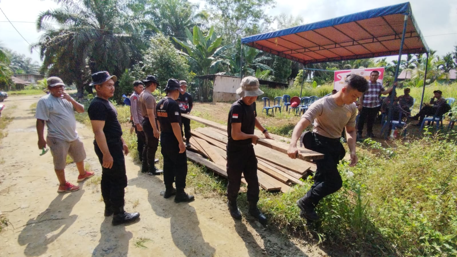Jembatan Presisi Polri di Ukui Dibangun, Bukti Nyata Kepedulian untuk Akses dan Ekonomi Warga