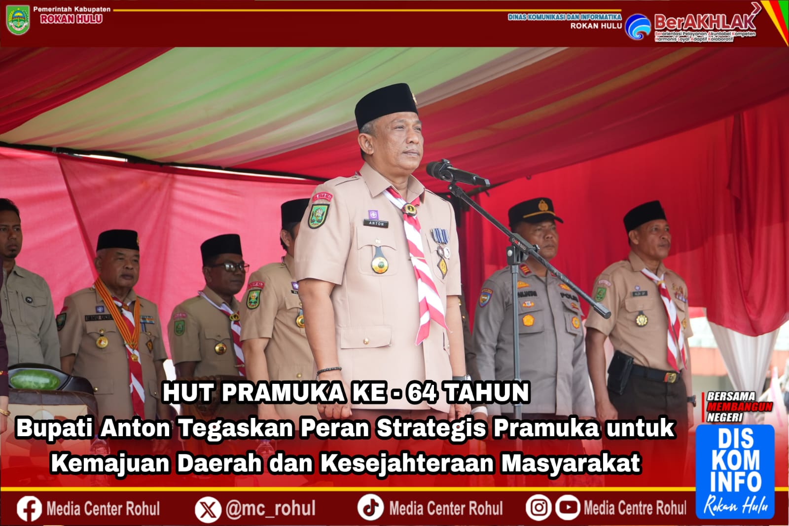 Bupati Anton Tegaskan Peran Strategis Pramuka untuk Kemajuan Daerah dan Kesejahteraan Masyarakat